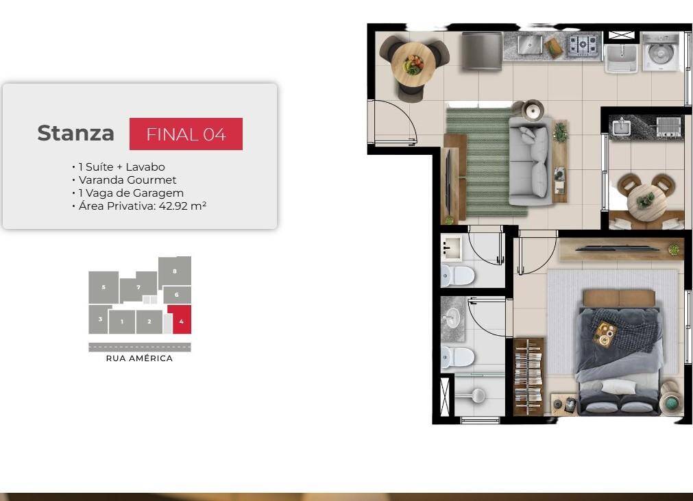 Apartamento, 1 quarto, 35 m² - Foto 11