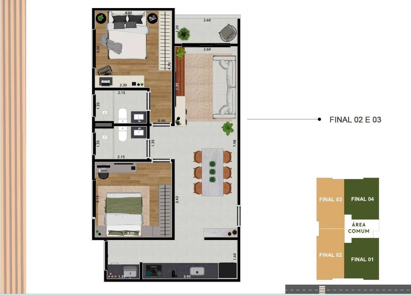 Apartamento, 2 quartos, 69 m² - Foto 6