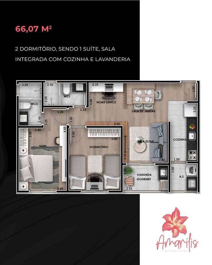 Apartamento, 1 quarto, 49 m² - Foto 5