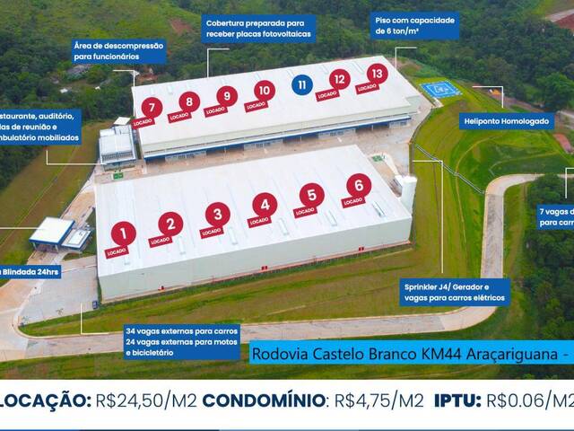 #GA0003 - Galpão para Locação em Araçariguama - SP