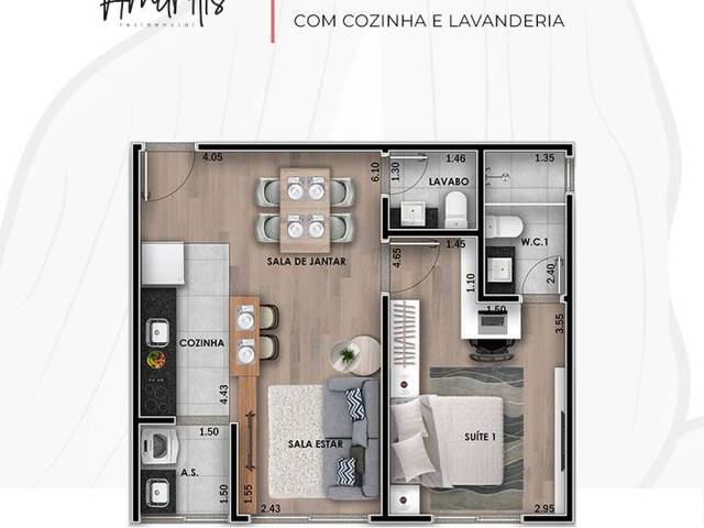 Apartamento na planta para Venda em Atibaia - 2